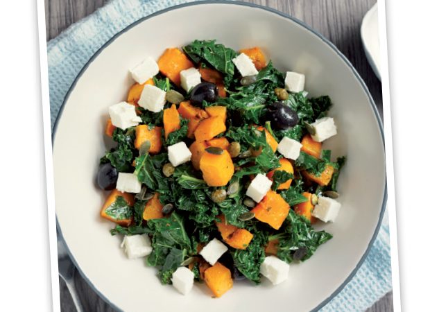 Ensalada tibia de calabaza