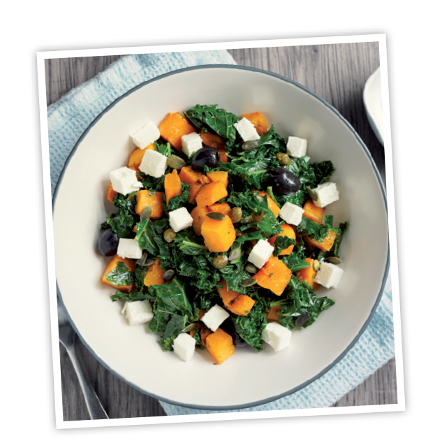 Ensalada tibia de calabaza